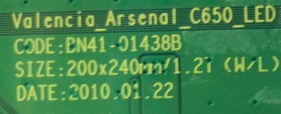 MAIN PARA TV SAMSUNG / NUMERO DE PARTE BN94-03370D / BN41-01438B / PANEL T550FBE2-DB / MODELO UN55C6500 / UN55C6500VFXZA CN02 - Imagen 3